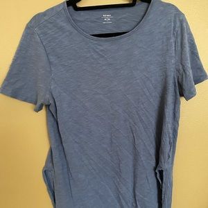 Old Navy Pretty Blue Long Tee w/ Slits at bottom sides